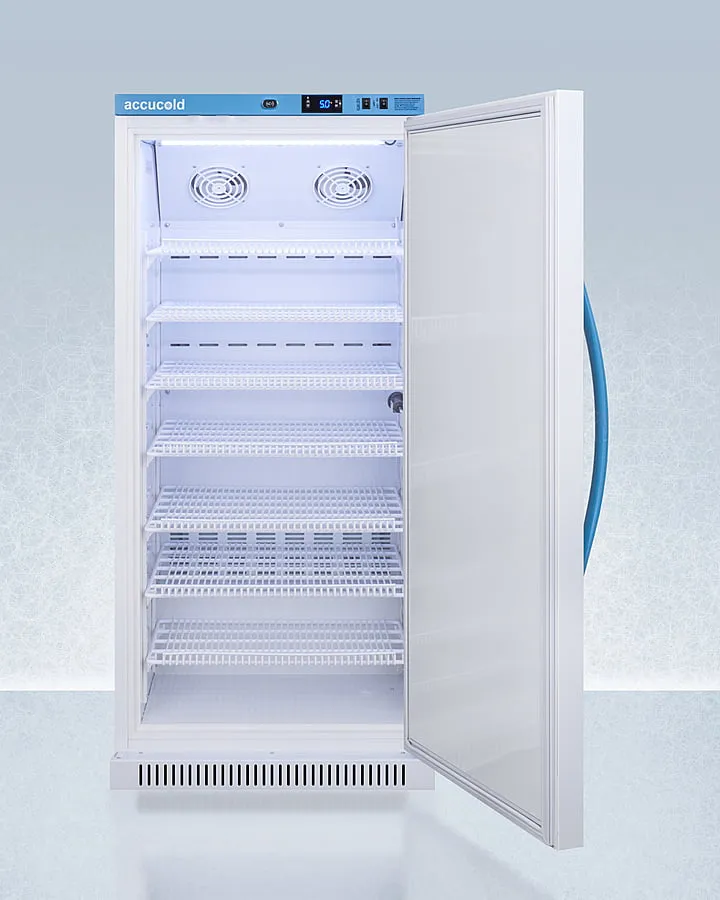 Summit ARS8PVDL2B Performance Series Pharma-Vac 8 Cu.Ft. Upright All-Refrigerator For Vaccine Storage With Factory-Installed Data Logger, Antimicrobial Silver-Ion Handle, And Hospital Grade Cord With 'Green Dot' Plug