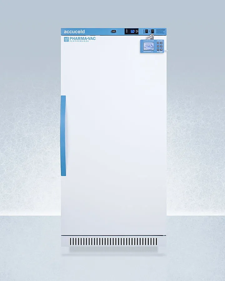 Summit ARS8PVDL2B Performance Series Pharma-Vac 8 Cu.Ft. Upright All-Refrigerator For Vaccine Storage With Factory-Installed Data Logger, Antimicrobial Silver-Ion Handle, And Hospital Grade Cord With 'Green Dot' Plug