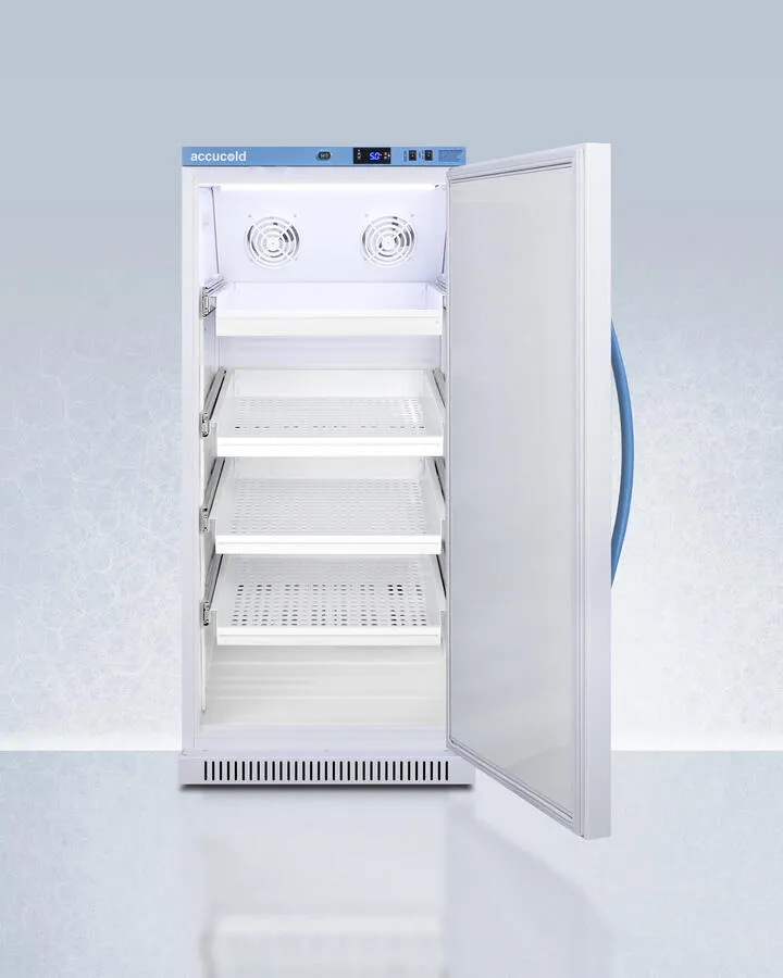Summit ARS8PVDR Performance Series Pharma-Vac 8 Cu.Ft. Upright All-Refrigerator For Vaccine Storage With Four Ventilated Removable Drawers, Antimicrobial Silver-Ion Handle, And A Hospital Grade Cord With 'Green Dot' Plug