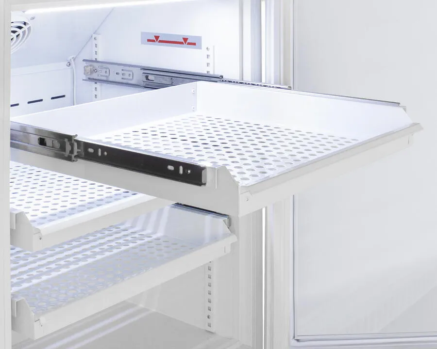 Summit ARS8PVDR Performance Series Pharma-Vac 8 Cu.Ft. Upright All-Refrigerator For Vaccine Storage With Four Ventilated Removable Drawers, Antimicrobial Silver-Ion Handle, And A Hospital Grade Cord With 'Green Dot' Plug