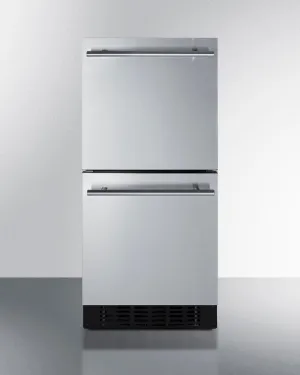 Summit ASDR1524 15" Wide 2-Drawer All-Refrigerator, Ada Compliant
