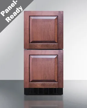 Summit ASDR1524PNR 15" Wide 2-Drawer All-Refrigerator, Ada Compliant (Panels Not Included)