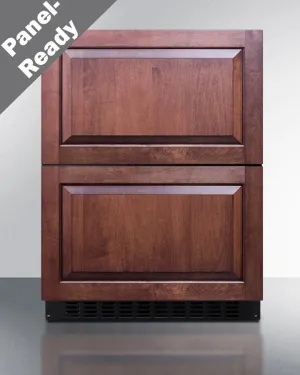 Summit ASDR2414PNR 24" Wide 2-Drawer All-Refrigerator, Ada Compliant (Panels Not Included)