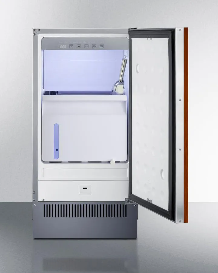 Summit BIM182IFLHD 18" Wide Clear Icemaker (Panel Not Included)