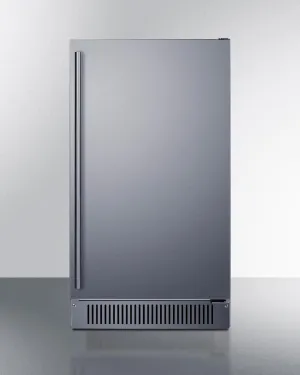 Summit BIM182OSADA 18" Wide Outdoor Clear Icemaker, Ada Compliant