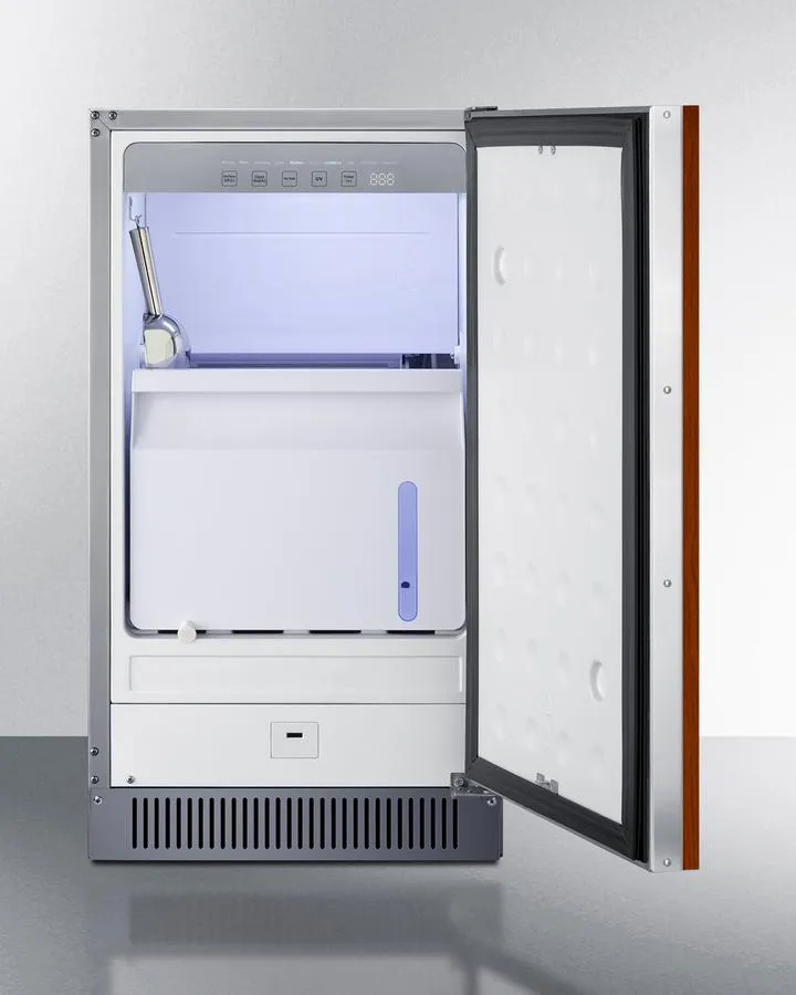 Summit BIM182OSADAIF 18" Wide Clear Outdoor Icemaker, Ada Compliant (Panel Not Included)