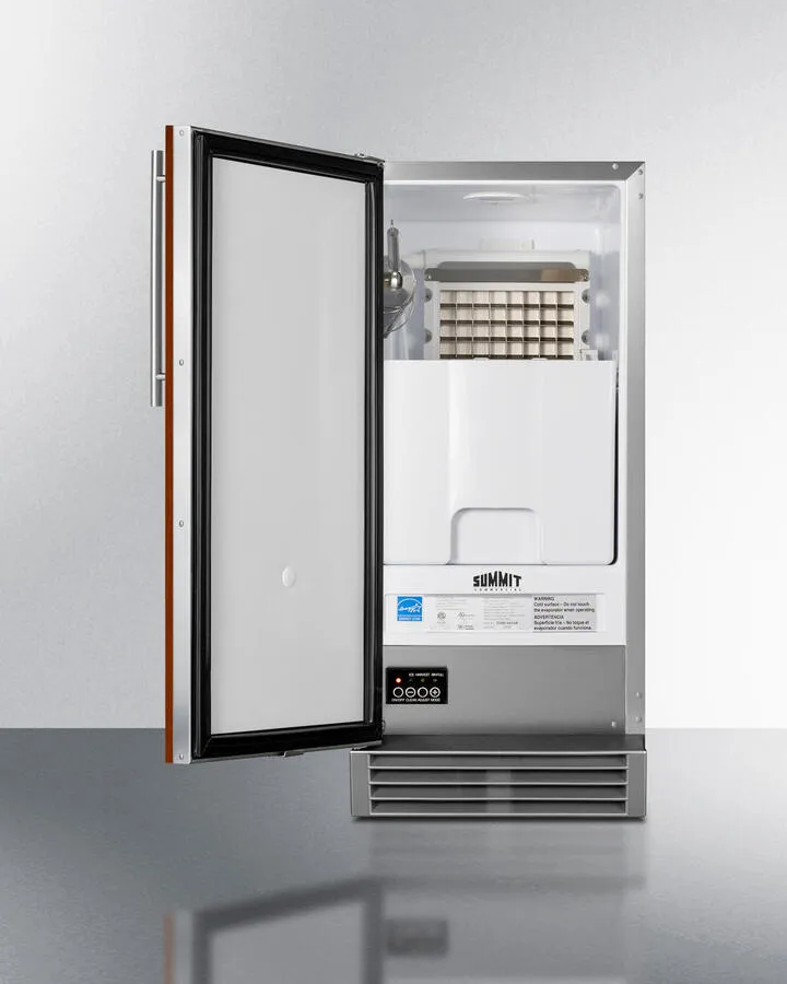 Summit BIM44GCSSIFADA Built-In 50 Lb. Clear Icemaker, Ada Compliant