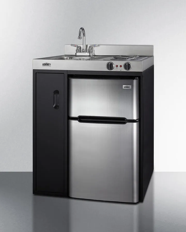 Summit C30ELBK 30" Wide All-In-One Kitchenette