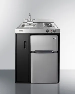 Summit C30ELBK 30" Wide All-In-One Kitchenette