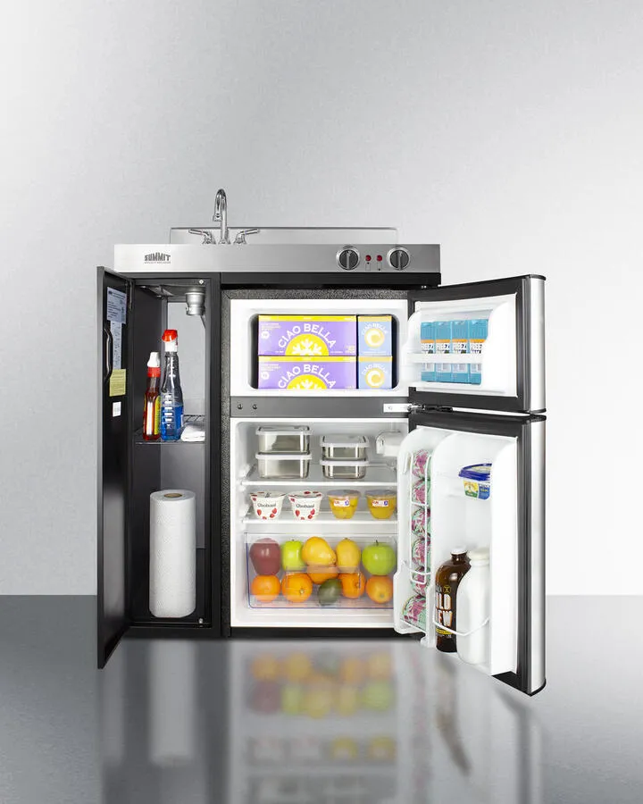 Summit C30ELBK 30" Wide All-In-One Kitchenette
