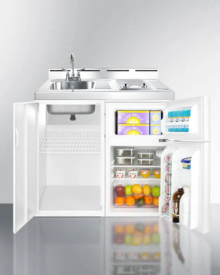 Summit C39ELGLASS 39" Wide All-In-One Kitchenette