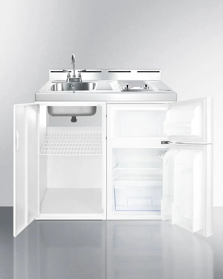 Summit C39ELGLASS 39" Wide All-In-One Kitchenette