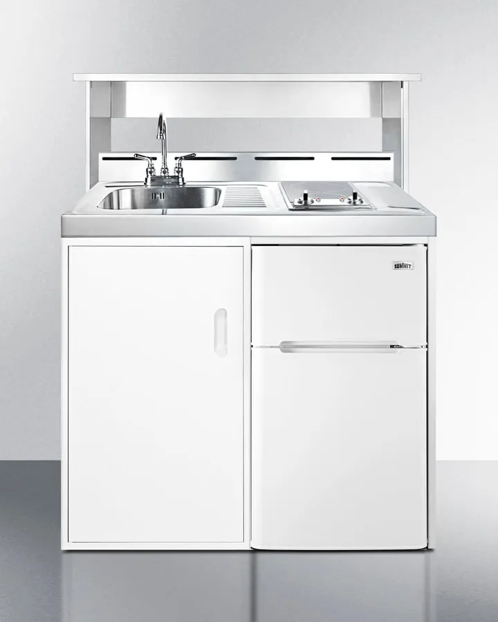 Summit C39ELGLASS 39" Wide All-In-One Kitchenette