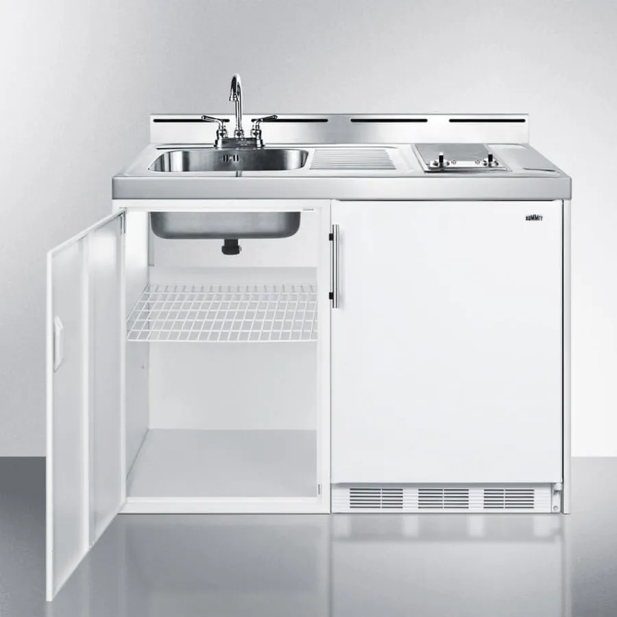Summit C48ELGLASS 48" Wide All-In-One Kitchenette