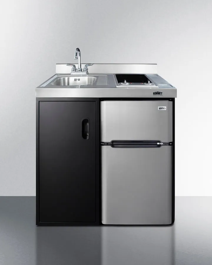 Summit CK36ELGLASS 36" Wide All-In-One Kitchenette