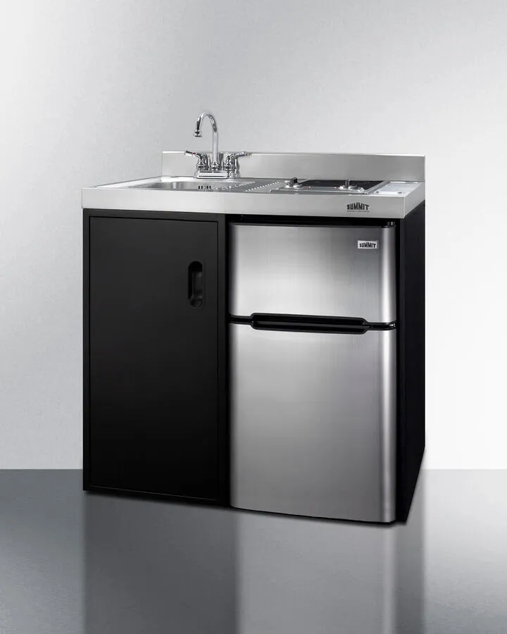 Summit CK36ELGLASS 36" Wide All-In-One Kitchenette
