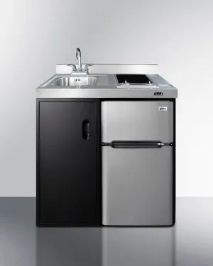 Summit CK36ELGLASS 36" Wide All-In-One Kitchenette