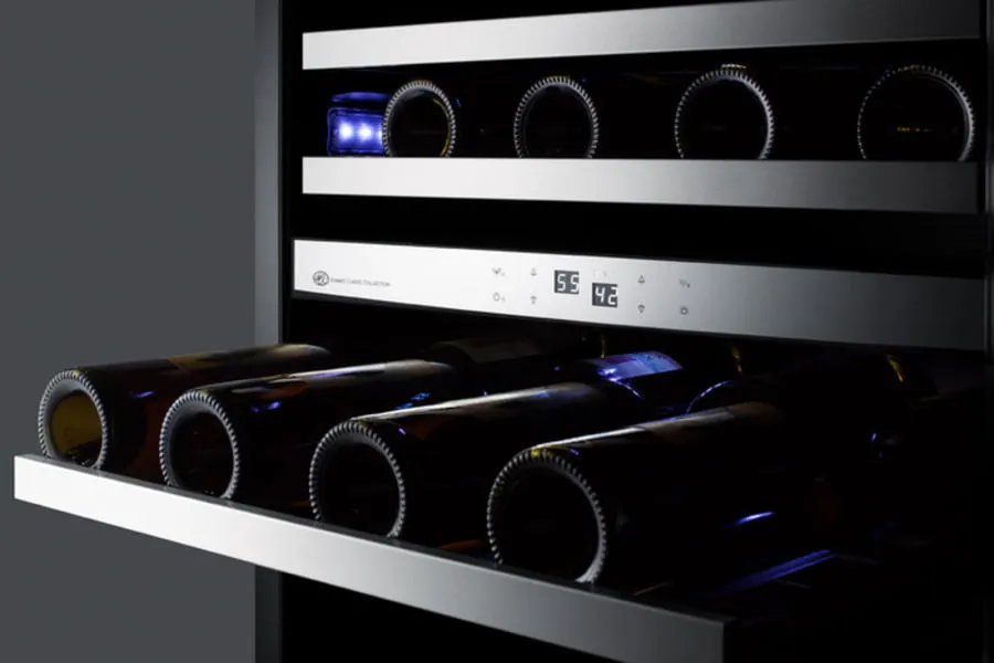 Summit CL24WC2CSS 24" Wide Built-In Wine Cellar