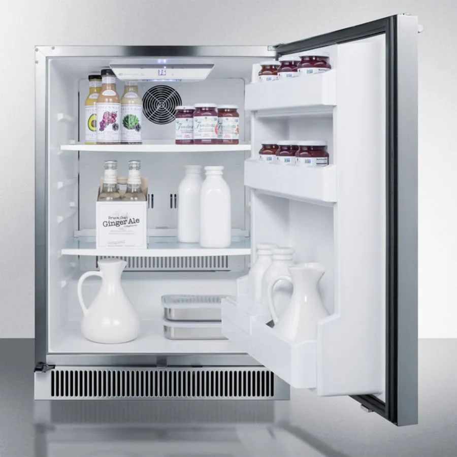Summit CL68ROS 24" Wide Built-In Outdoor All-Refrigerator