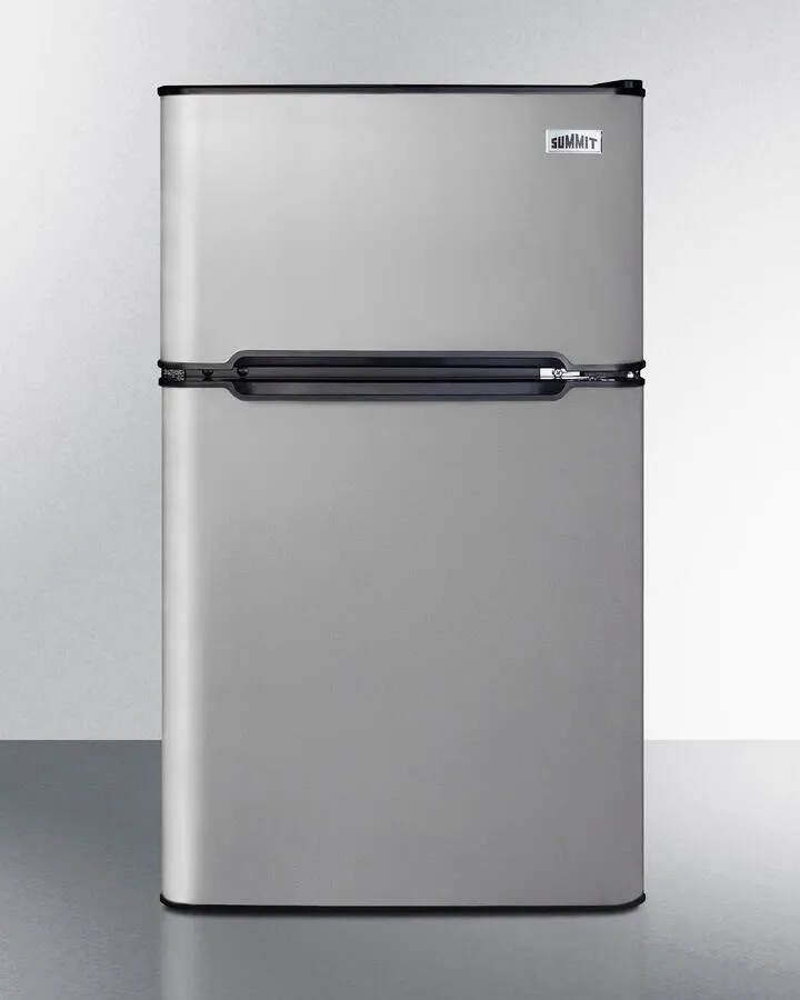 Summit CP34BSS 19" Wide 2-Door Refrigerator-Freezer