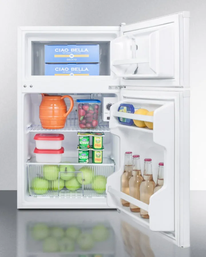 Summit CP351WLL Compact Energy Star Listed Two-Door Refrigerator-Freezer With Two Side Locks And Cycle Defrost Operation