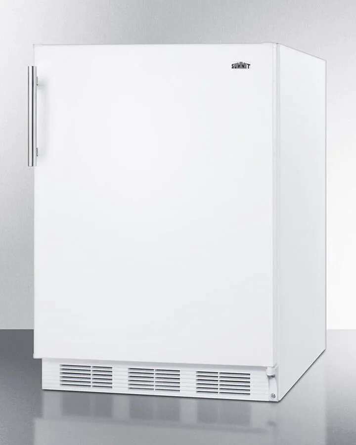 Summit CT661WADA Ada Compliant Freestanding Refrigerator-Freezer For Residential Use, Cycle Defrost With Deluxe Interior And White Finish