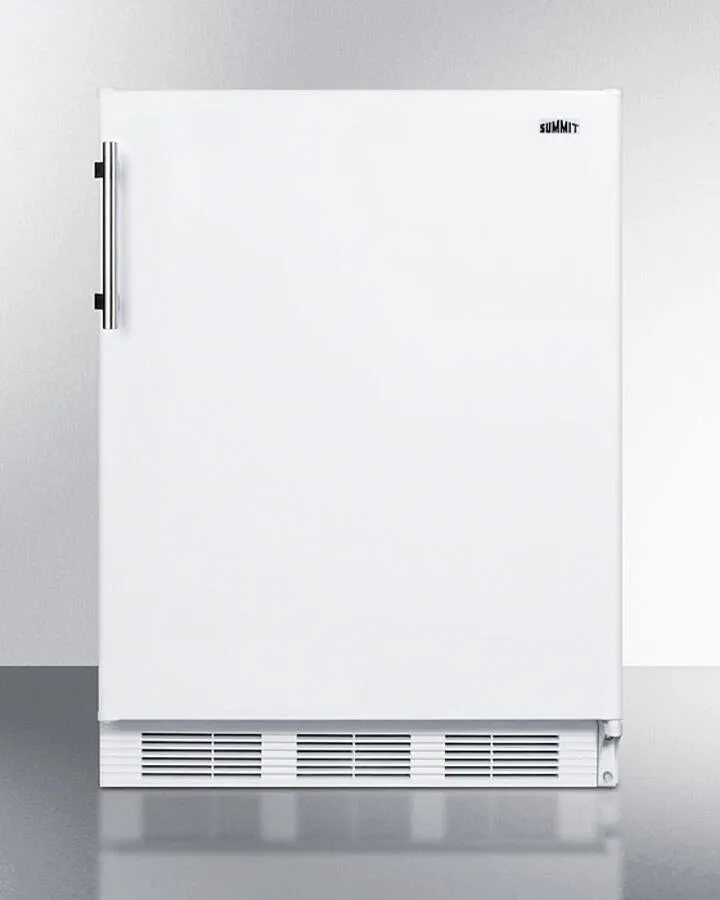 Summit CT661WADA Ada Compliant Freestanding Refrigerator-Freezer For Residential Use, Cycle Defrost With Deluxe Interior And White Finish