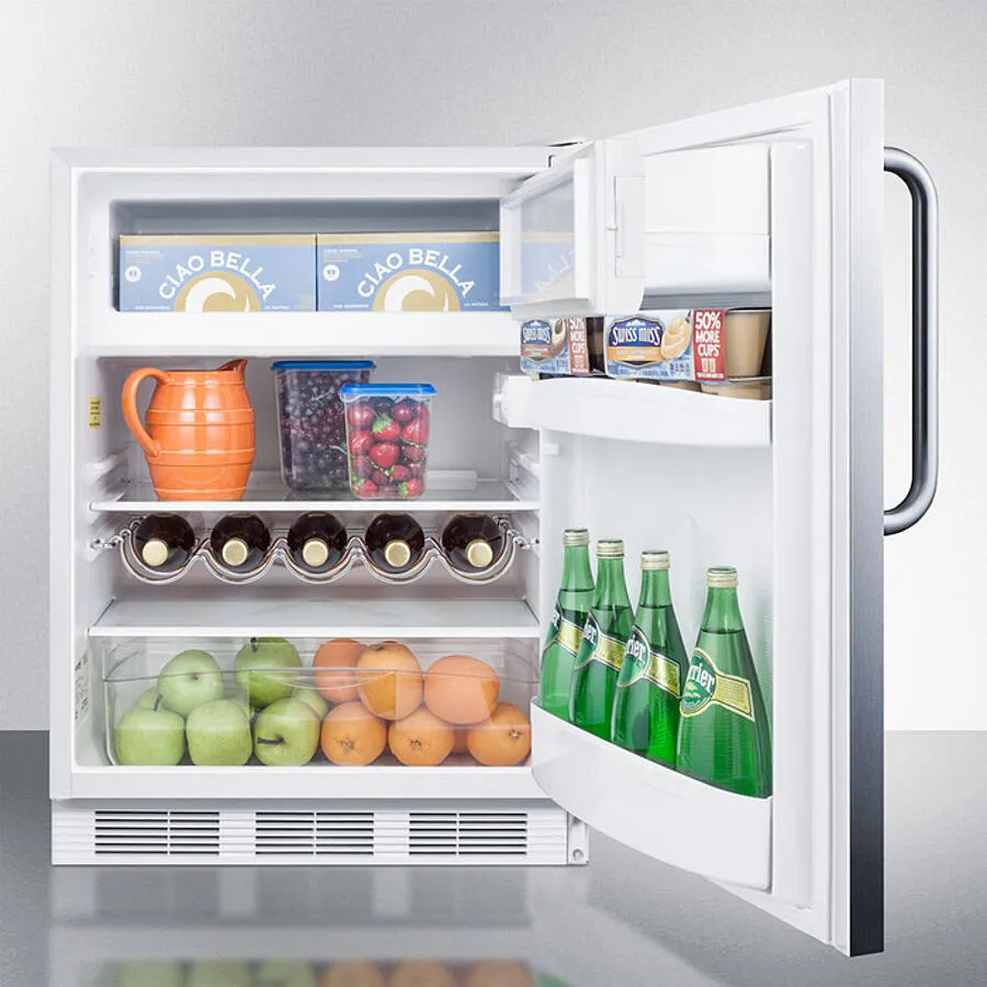 Summit CT661WCSS 24" Wide Built-In Refrigerator-Freezer