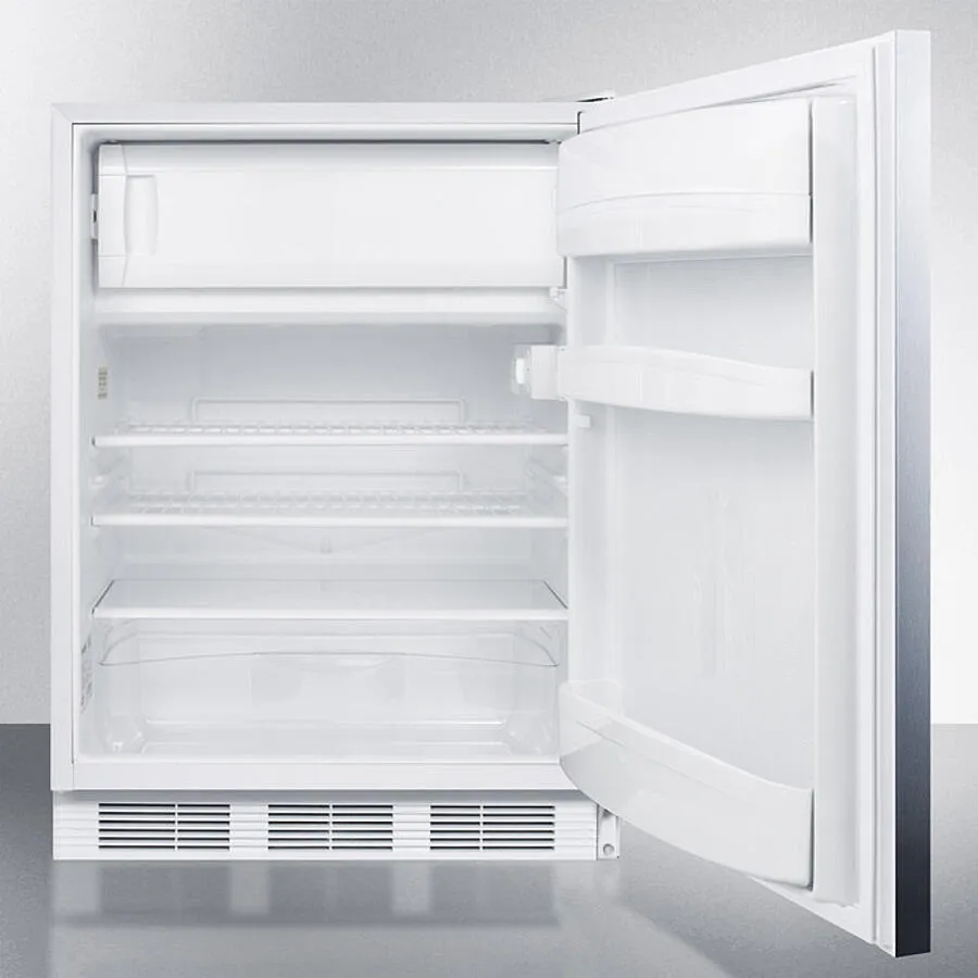 Summit CT661WSSHHADA 24" Wide Refrigerator-Freezer, Ada Compliant
