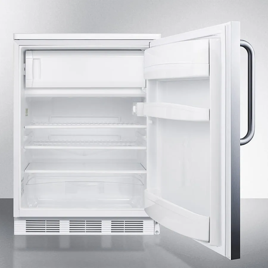 Summit CT66LWSSTB 24" Wide Refrigerator-Freezer