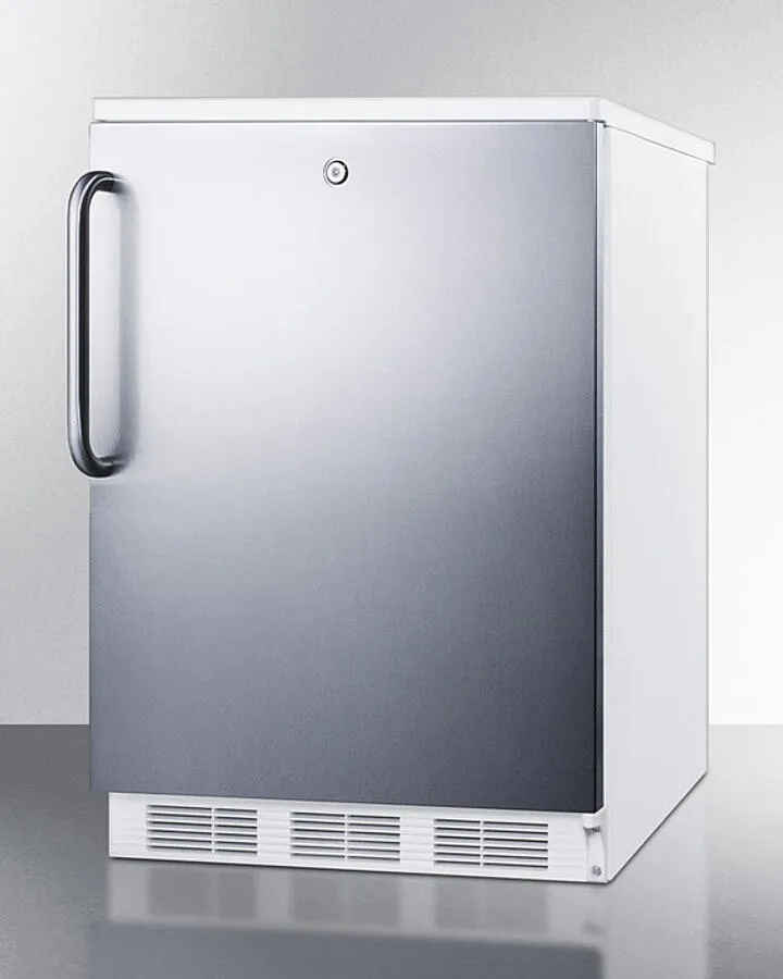 Summit CT66LWSSTB 24" Wide Refrigerator-Freezer