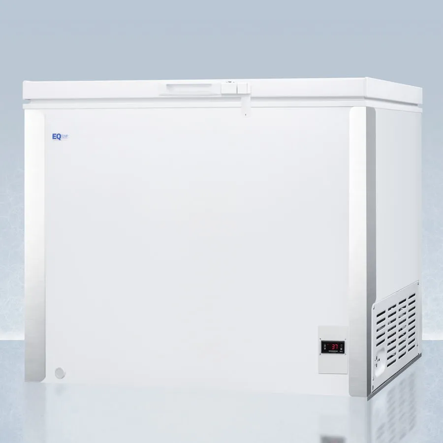 Summit EQFR71 Commercially Listed 8 Cu.Ft. Frost-Free Chest Refrigerator In White With Digital Thermostat For General Purpose Applications; Replaces Scfr70