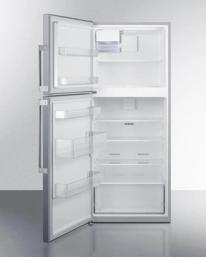 Summit FF1514SSIMLHD 28" Wide Top Mount Refrigerator-Freezer With Icemaker