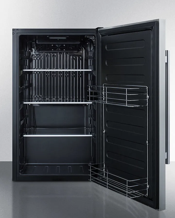 Summit FF195CSS Shallow Depth Built-In All-Refrigerator