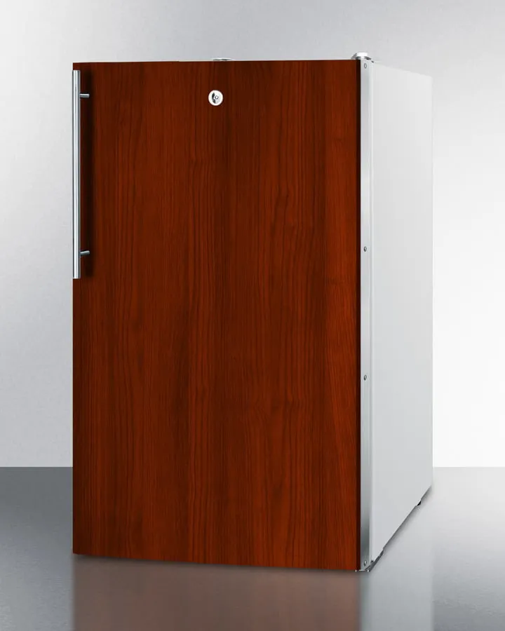 Summit FF511LBIIFADA 20" Wide Counter Height All-Refrigerator For General Purose Use, Auto Defrost With A Lock And Integrated Door Frame For Full Overlay Panels
