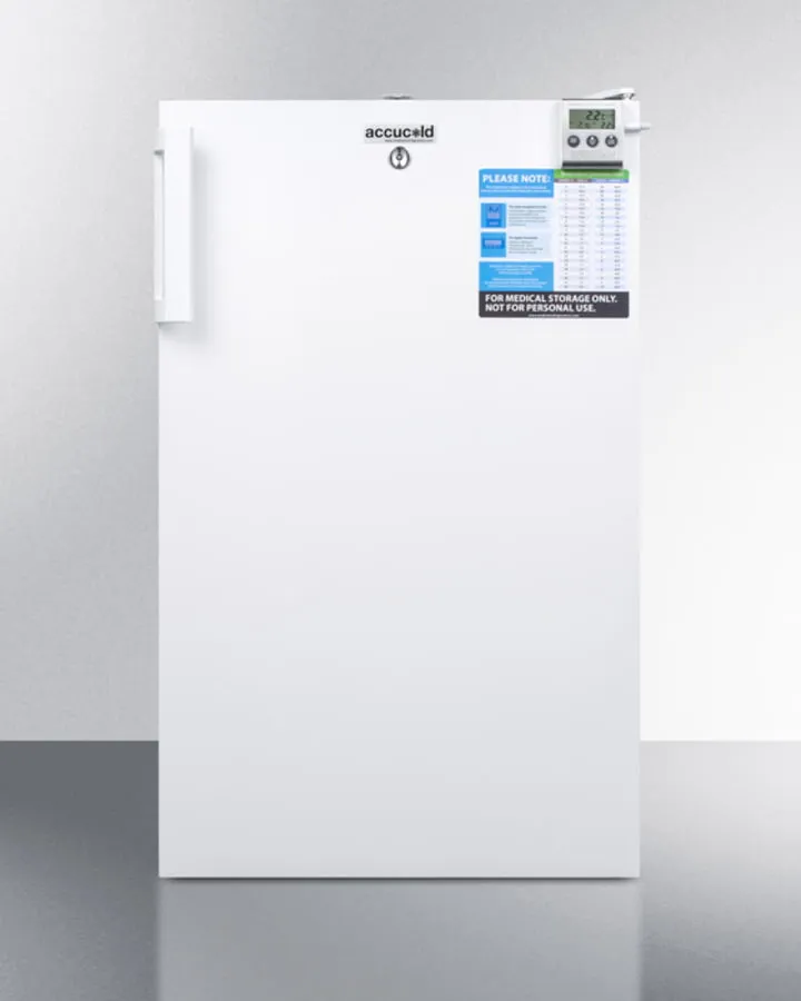 Summit FF511LBIVAC Built-In Undercounter Medical All-Refrigerator For Temperature Stable Medical Storage, With Interior Basket Drawers, Internal Fan, Lock, And More