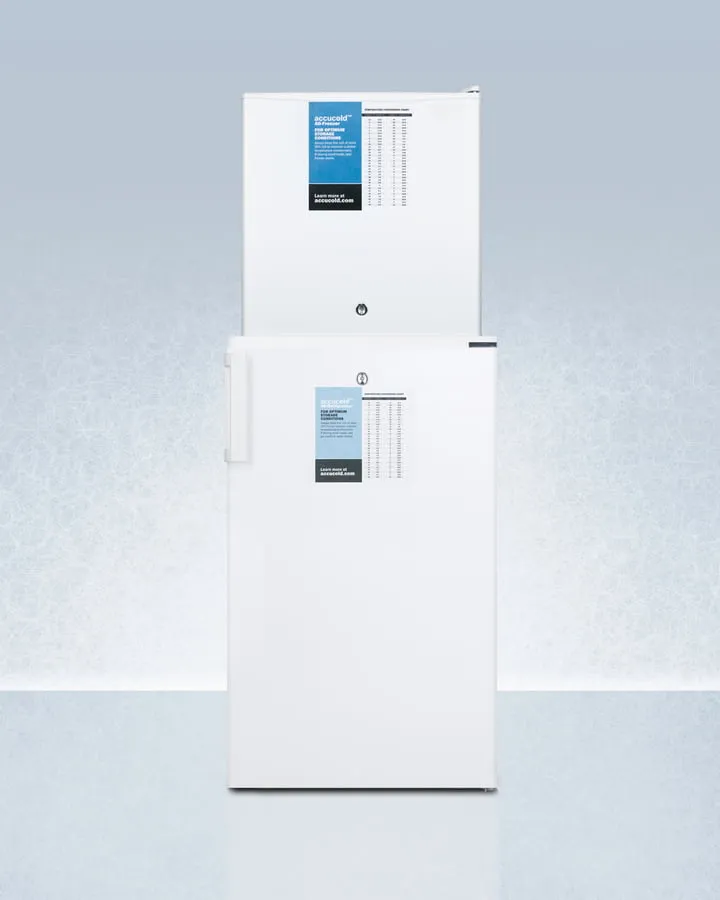 Summit FF511LFS24LSTACKPRO Ff511Lpro Auto Defrost All-Refrigerator With Digital Controls And Compact Manual Defrost Fs24Lpro All-Freezer With Stacking Rack, Both With Factory-Installed Probe Holes