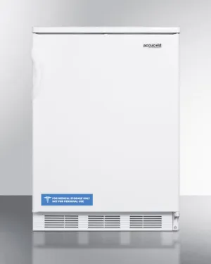 Summit FF6 Freestanding Counter Height All-Refrigerator For General Purpose Use, With Automatic Defrost Operation And White Exterior