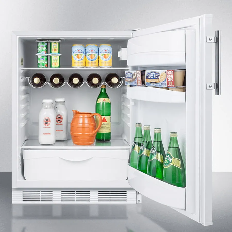 Summit FF61WBIADA 24" Wide Built-In All-Refrigerator, Ada Compliant