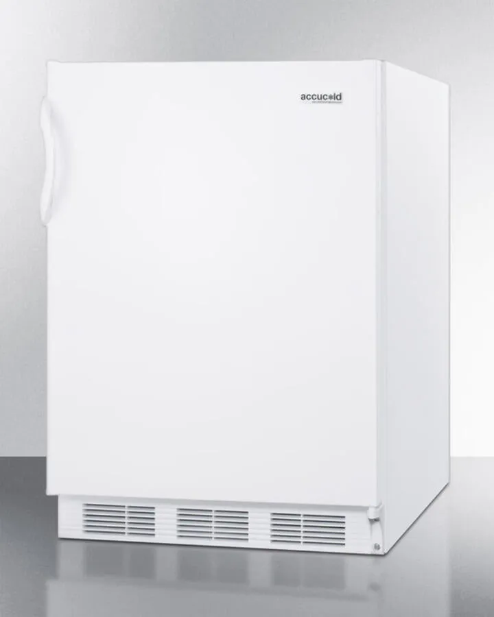 Summit FF6BI7ADA Ada Compliant Commercial All-Refrigerator For Built-In General Purpose Use, With Automatic Defrost Operation And White Exterior
