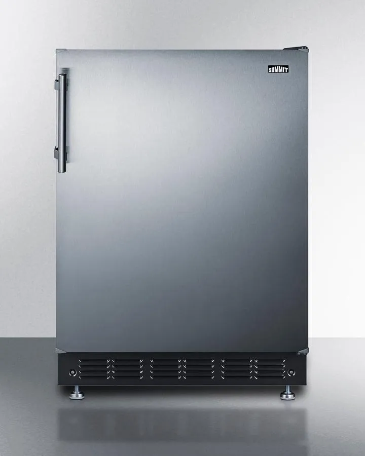 Summit FF6BK2SSRS 24" Wide All-Refrigerator