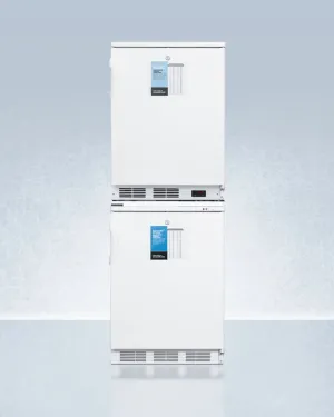 Summit FF6LVT65MLSTACKPRO Ff6Lpro Auto Defrost All-Refrigerator With Digital Controls Stacked With -25 C Manual Defrost Vt65Mlpro All-Freezer, Both With Factory-Installed Probe Holes