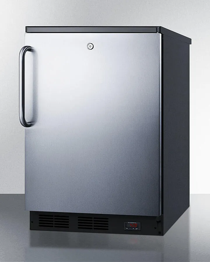 Summit FF7LBLKBIPUBSSTB 24" Wide Built-In Pub Cellar