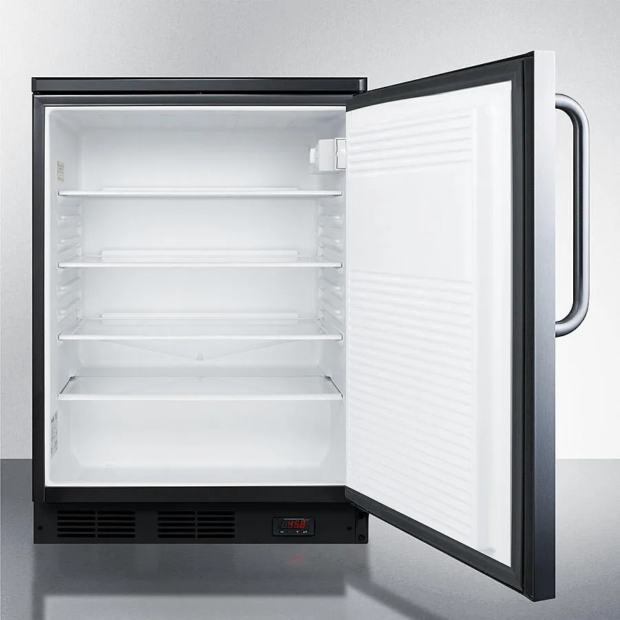Summit FF7LBLKBIPUBSSTB 24" Wide Built-In Pub Cellar