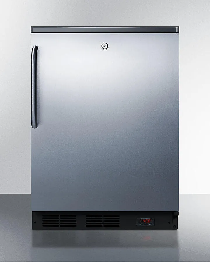 Summit FF7LBLKBIPUBSSTB 24" Wide Built-In Pub Cellar
