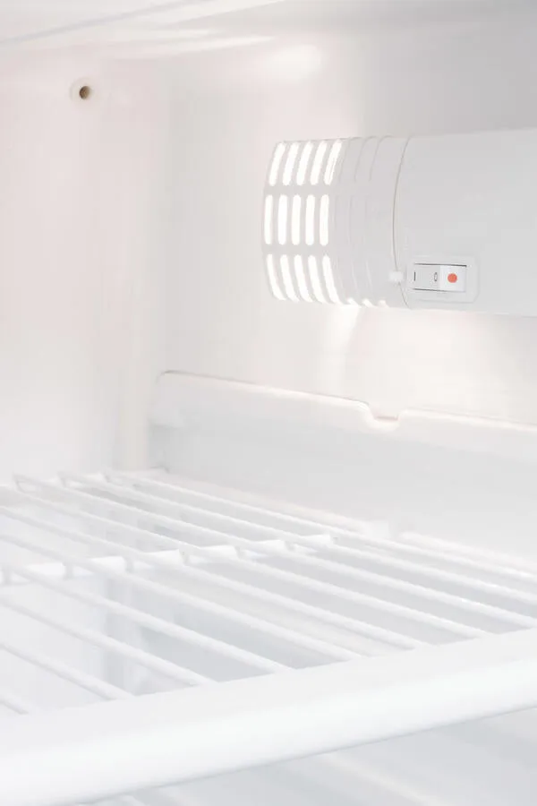 Summit FF7LPROADA Ada Compliant 24" Wide Auto Defrost Commercial All-Refrigerator With Lock, Digital Thermostat, Internal Fan, And Access Port For User-Provided Monitoring Equipment