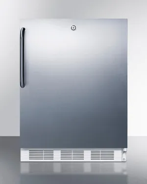 Summit FF7LWCSSADA Ada Compliant Built-In Undercounter All-Refrigerator For General Purpose Or Commercial Use, Auto Defrost W/Ss Wrapped Exterior, Towel Bar Handle, And Lock