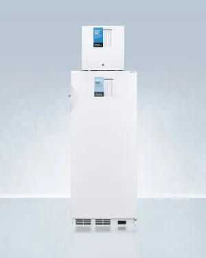 Summit FFAR10FS24LSTACKPRO Ffar10Pro 10.1 Cu.Ft. Auto Defrost All-Refrigerator With Digital Controls And Compact Manual Defrost Fs24Lpro All-Freezer With Stacking Rack, Both With Factory-Installed Probe Holes