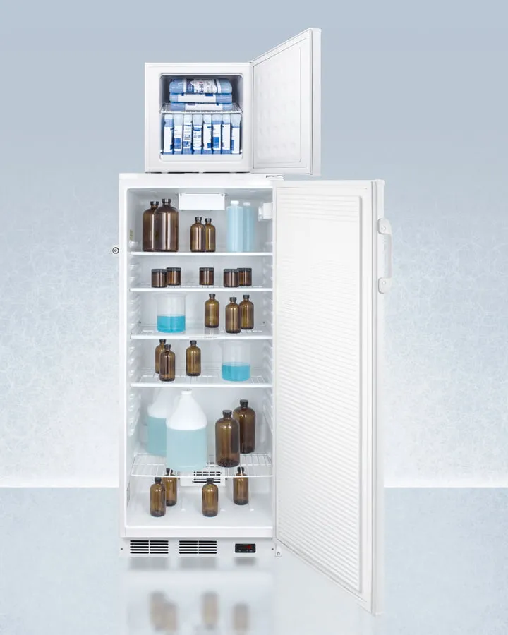 Summit FFAR10FS24LSTACKPRO Ffar10Pro 10.1 Cu.Ft. Auto Defrost All-Refrigerator With Digital Controls And Compact Manual Defrost Fs24Lpro All-Freezer With Stacking Rack, Both With Factory-Installed Probe Holes