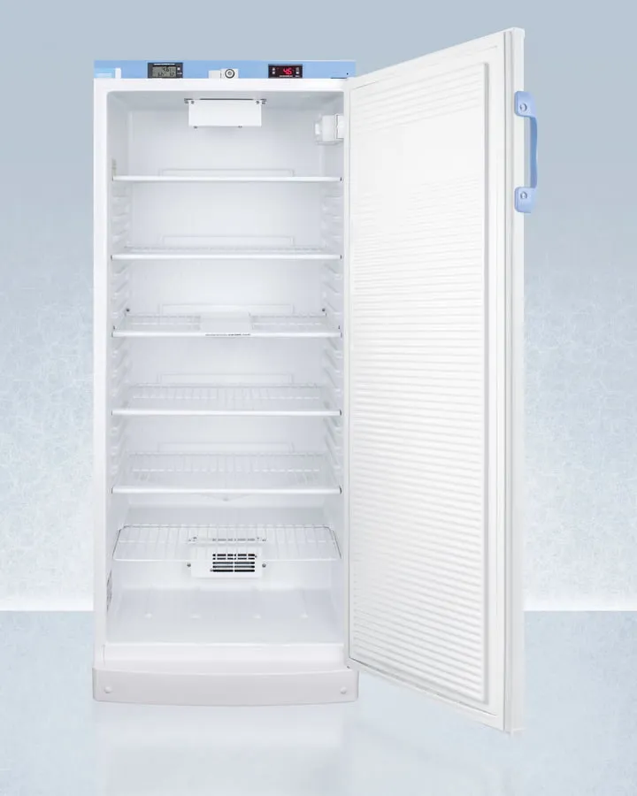 Summit FFAR10MED2 10.1 Cu.Ft. Upright Auto Defrost Medical/Scientific All-Refrigerator With Digital Thermostat And Nist Calibrated Thermometer/Alarm; Includes Front Lock, Hospital Grade Cord, And Internal Fan